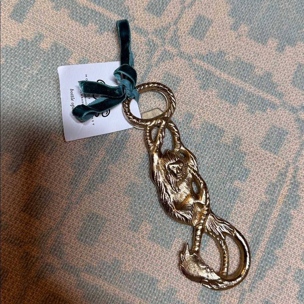 House of Hackney Gold monkey bottle opener church key